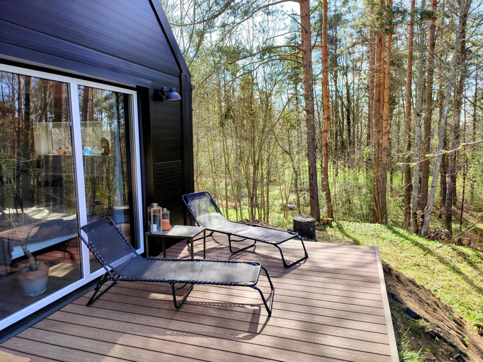 Modern Sauna Cabin In Horse Ranch Liyeplauke ภายนอก รูปภาพ