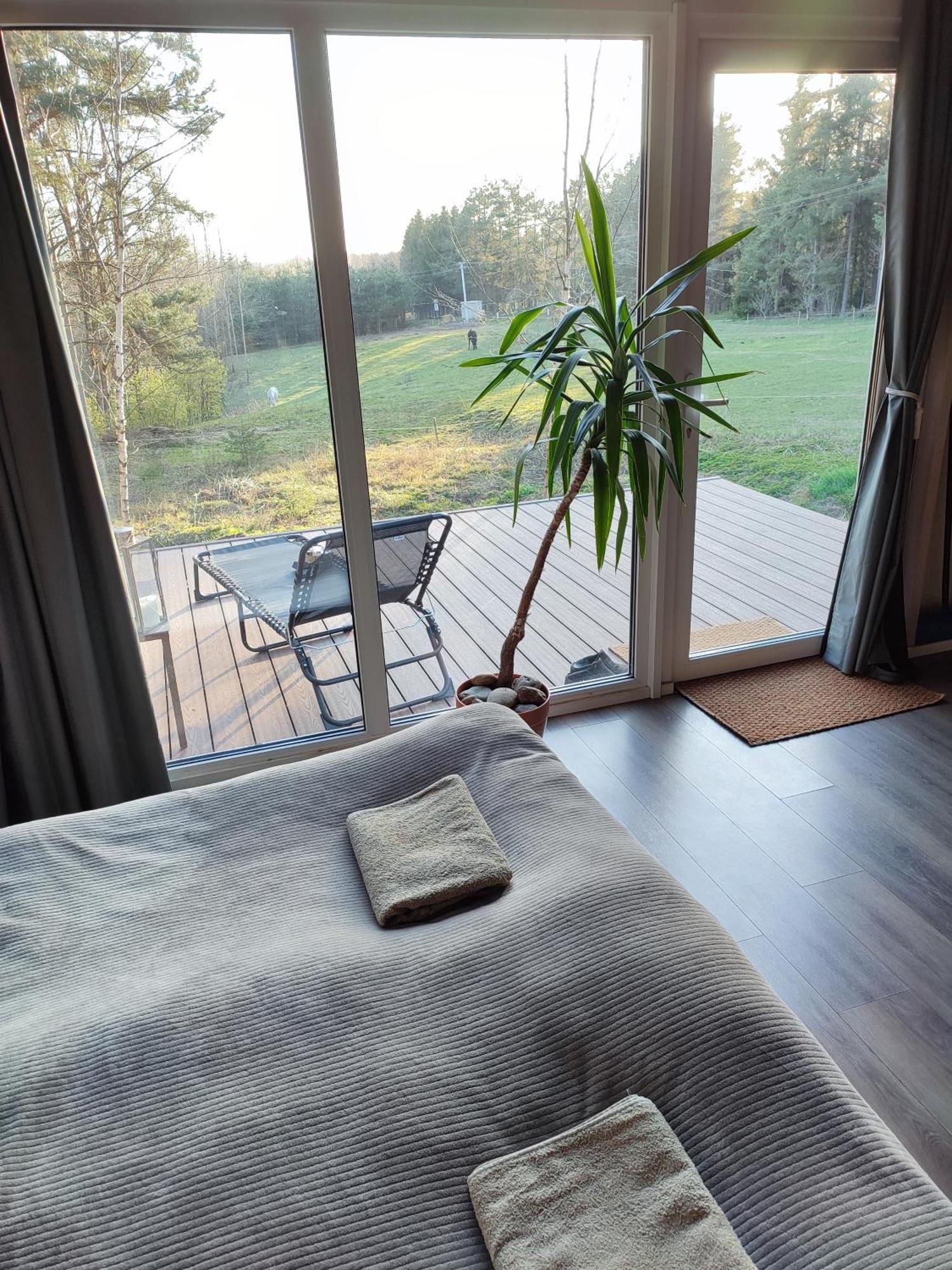 Modern Sauna Cabin In Horse Ranch Liyeplauke ภายนอก รูปภาพ