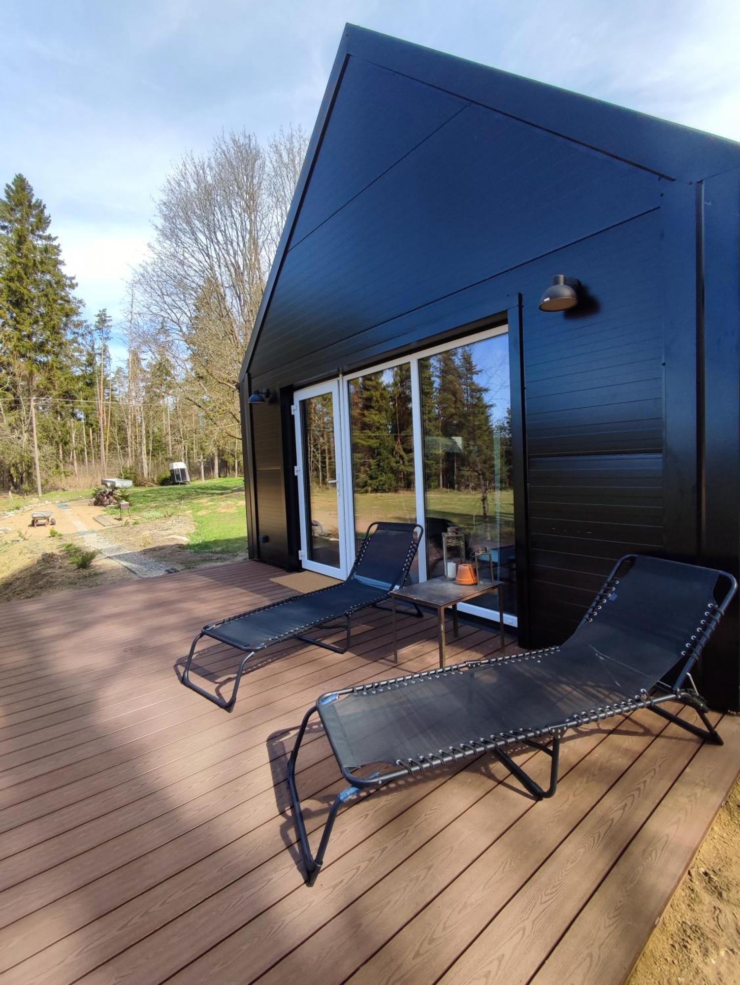 Modern Sauna Cabin In Horse Ranch Liyeplauke ภายนอก รูปภาพ