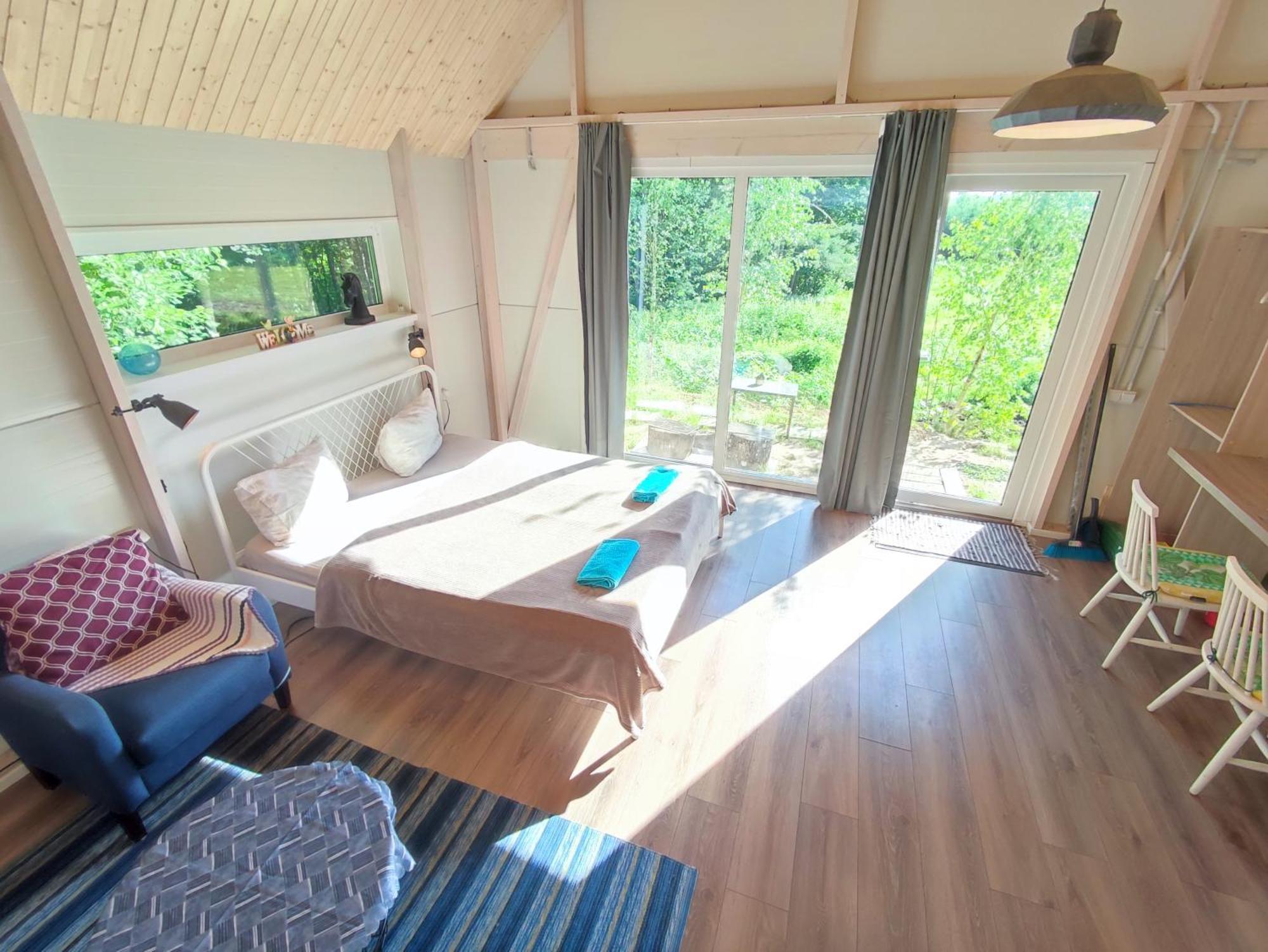 Modern Sauna Cabin In Horse Ranch Liyeplauke ภายนอก รูปภาพ