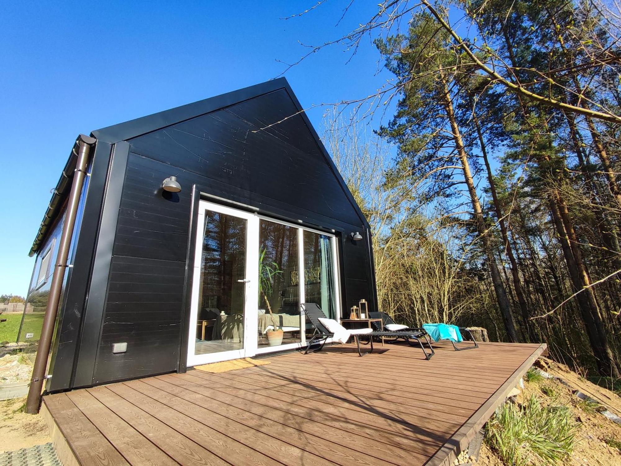 Modern Sauna Cabin In Horse Ranch Liyeplauke ภายนอก รูปภาพ